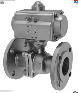 Válvula de Bola Neumática COVNA de 2 Vías con Brida, Acero Inoxidable, Sellado de PTFE, Control de Presión de Agua, Actuador, Pedido Urgente - Product Image 4