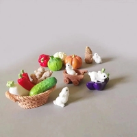 Verduras en Miniatura para Casa de Muñecas, Accesorios de Comida de Cocina para Decoración de Casa de Muñecas, Juguetes de Simulación para Niños