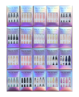 Faux Ongles à Presser en Gros pour Fournisseurs – Ongles Artificiels Durables en ABS, Longs, Formes Cercueil, Ballerine, Stiletto, avec Motifs