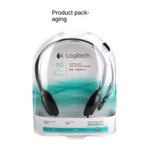 Original Logitech H110 Wired <strong>Headset</strong> 3.5mm Stereo Voice with Dual <strong>Mic</strong> ANC Multi-Function <strong>Computer</strong> <strong>Headset</strong> - Product Image 5