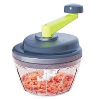 Handmatige plastic huishoudelijke keuken multifunctionele groentehakker vleesmolen handbediende snijmachine knoflookpers babyvoedselbereider