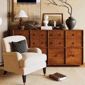 Solid Wood <b>Chest</b> Of Drawers Modern Minimalist <b>Storage</b> Cabinet For Dining Room - Product Image 2