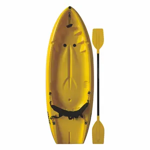 TOLLEE Kayak pour enfants de 6 pieds et 180cm, <span class=keywords><strong>mini</strong></span> kayak de pêche assis sur le dessus mignon pour enfants, coque en plastique PE pour pagayeur simple pour les rivières - Product Image 1