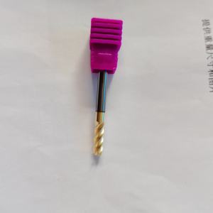 Fraise à défoncer en acier inoxydable et alliage <span class=keywords><strong>de</strong></span> titane, 4 dents, en carbure monobloc, à bout sphérique et à coins arrondis - Product Image 3