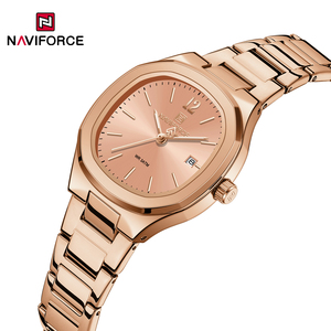 นาฬิกาข้อมือผู้หญิง NAVIFORCE 5072 รุ่นหรูหรา ดีไซน์แฟชั่น ตัวเรือนทรงเหลี่ยม สายเรืองแสง ระบบควอตซ์ - Product Image 3