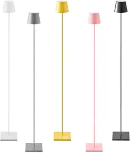 Home Decor Touch Dimmable Rechargeable Wireless Led Floor Lamp Standing Living Room Type-C Charging Cordless Floor Lamps