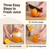 Handmatige citruspers, bestseller, met grote opvangbak voor keuken en thuisgebruik