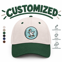Casquette de baseball brodée personnalisée en usine, deux couleurs, motif Silly Goose, casquette de baseball brodée amusante pour hommes et femmes