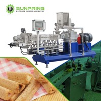 Machine à snacks SunPring à garniture chocolatée, extrudeuse à double vis pour snacks fourrés, machine à fabriquer des chips de pain - Prix