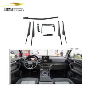 Für Audi Q5 FY 2018 2019 2020 2021 Schmücken Zubehör Carbon Faser Stil  Center konsole Innen Instrument Panel Um trim - AliExpress