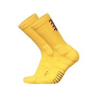 Chaussettes de basketball unisexes en tricot compressif pour adultes, couleurs unies, échantillon gratuit, mode, hiver, sport