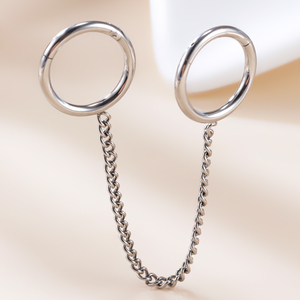 316L aro círculo anillos nariz anillos pendiente pezón anillos de acero inoxidable circón alto grado cuerpo joyería nariz tachuelas 5 uds - Product Image 6