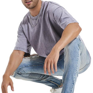Camisetas <span class=keywords><strong>de</strong></span> Verano <span class=keywords><strong>de</strong></span> Algodón Grueso, Transpirables y Ecológicas, <span class=keywords><strong>de</strong></span> Corte Regular, Estampadas con Serigrafía para Hombre y Mujer - Product Image 4