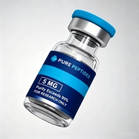 Étiquettes personnalisées de qualité supérieure pour flacons de peptides en PP, étiquettes autocollantes résistantes à l'eau pour contenants cosmétiques de peptides pour soins de la peau