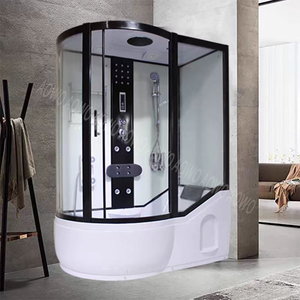 Coin Premium Spa Vapeur avec <span class=keywords><strong>Baignoire</strong></span> Massage Préfabriqué Modulaire Salle de Bain Pod Set PVC verre transparent Acrylique <span class=keywords><strong>baignoire</strong></span> allongée <span class=keywords><strong>douche</strong></span> chaude - Product Image 2