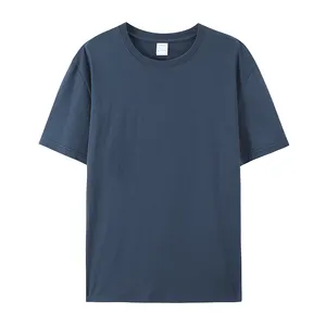 Individuelles hochwertiges T-Shirt 100 % Premium reine Baumwolle schwarz weiß Kurzarm-T-Shirt Sommer lässig hochwertige Herren-T-Shirts