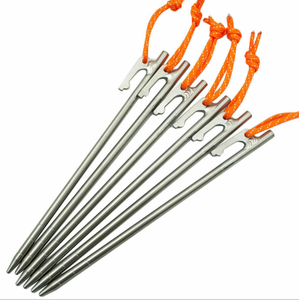 Estacas de Tienda de Campaña de Aleación de Titanio Anticorrosión de Primera Calidad con Diseño en Forma de <span class=keywords><strong>Y</strong></span> para Acampar en Condiciones Climáticas Extremas - Product Image 4