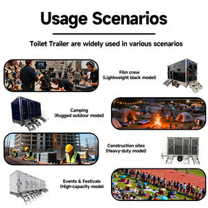 Toilettes portables personnalisées de haute qualité <span class=keywords><strong>Caravane</strong></span> de <span class=keywords><strong>location</strong></span> avec salle de bain Remorque portable Toilettes - Product Image 6