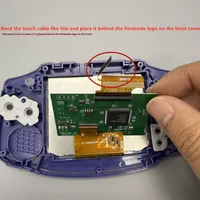 2025 haute luminosité Gameboy pour écran LCD GBA IPS avec boîtier en plastique écran entièrement laminé pour une protection améliorée