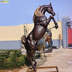Scultura di Cavallo Arabo in Bronzo YouFine a Grandezza Naturale, Realizzata a Mano per Decorazione Artistica di Giardini ed Esterni - Product Image 4