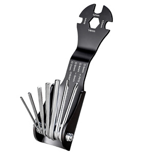 Juego de llaves hexagonales plegables Niu Xiang 11 en 1, acero Cr-V, métricas, multiherramienta para uso industrial - Product Image 4