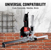Rail de guidage universel haute puissance pour scie à anneau, rail de coupe en acier inoxydable avec double moteur pour scie murale