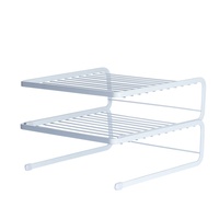 Étagère de rangement de cuisine multi-niveaux en fer, type sur pied, non pliable, pour organiser les assiettes et les bols, égouttoir, sans installation requise