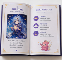 Jeu de cartes de tarot et d'oracle personnalisées KingCards, imprimées sur papier, avec logo estampé à chaud, livret et emballage en velours sur mesure pour jeux