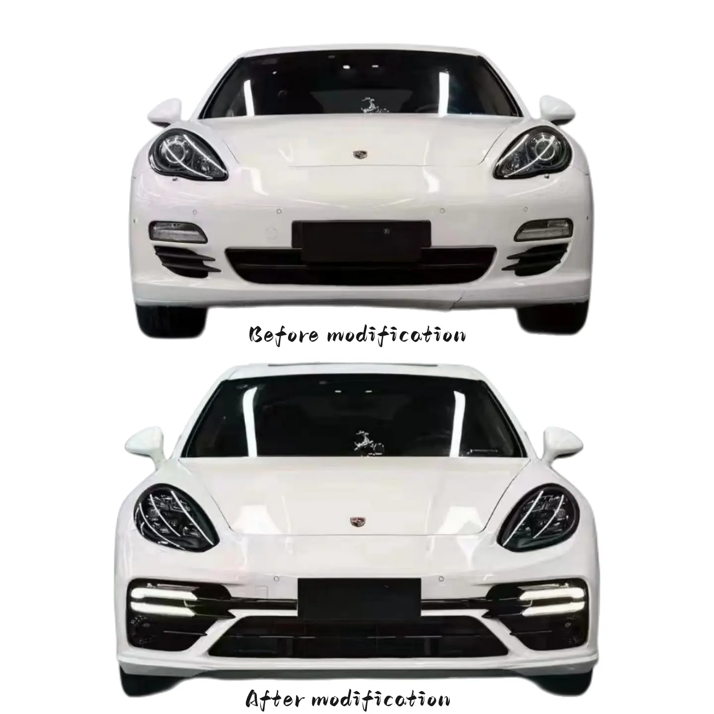 Voor Porsche Panamera Upgrade Van Oude Stijl Naar Nieuwe Stijl Pp-Materialen 2009-2013 Upgrade 2014-2016 Auto-Accessoires