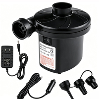 Pompe à air électrique portable 12V, gonfleur de voiture 110-240V, pompe à air à double usage pour gonflage et dégonflage de matelas pneumatiques et pneus