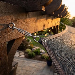 Vela de <span class=keywords><strong>Sombra</strong></span> Resistente de HDPE a <span class=keywords><strong>Precio</strong></span> de Fábrica, Cubierta de <span class=keywords><strong>Sombra</strong></span> para Jardín Exterior con Anillos en D de Acero Inoxidable para Camping - Product Image 6