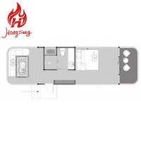 Maisons conteneurs de luxe mobiles et personnalisables, maison capsule spatiale, pod préfabriqué type dirigeable, mini-bureau préfabriqué, chambre