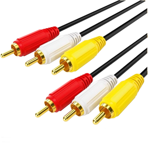 สายเคเบิล 2RCA, สายต่อขยายข้อมูล AV แบบ 6 สาย CC Cline PL SL พร้อมอะแดปเตอร์ RCA คู่ - Product Image 3