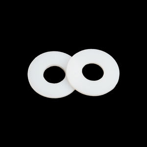 Joint plat résistant aux produits chimiques de qualité supérieure DIN 125A Blanc PTFE Rondelle naturelle unie - Product Image 2