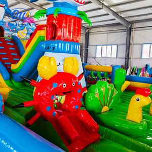 Château gonflable commercial pour enfants, parc de glissades, structure de saut, en PVC, certifié ASTM, pour 48 personnes - Product Image 3