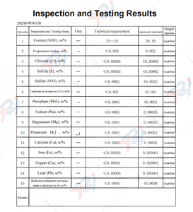 Solución de Amoníaco Acuosa de Alta Pureza al 25%, Grado Industrial <span class=keywords><strong>NH4OH</strong></span> CAS1336-21-6, Hidróxido de Amonio para Ajuste de pH Industrial - Product Image 2