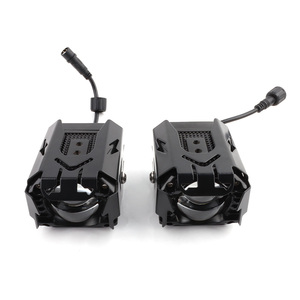 Phụ kiện đèn xe máy Đèn pha kép hai màu Đèn chiếu sáng kép hai bóng đèn <span class=keywords><strong>LED</strong></span> ngoài xe máy - Product Image 5