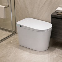 WC intelligent avec bidet intégré, chasse d'eau automatique, siège chauffant, télécommande, en céramique, à poser au sol