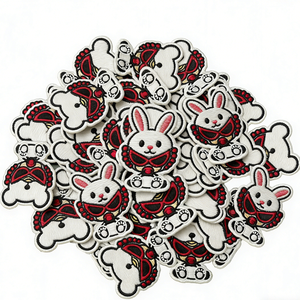 Parches de Chenilla Bordados con Logotipo OEM de la Serie <span class=keywords><strong>Mundial</strong></span> para Niñas, Diseño de Corazón y Flor, Personalizados, Termoadhesivos, Tiempo de Muestra de 1 a 3 Días - Product Image 2