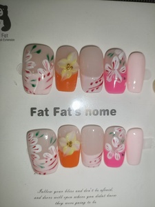 <span class=keywords><strong>Uñas</strong></span> postizas artesanales al por mayor, <span class=keywords><strong>uñas</strong></span> de presión largas con diseño de cobertura completa, pegamento para mujer, marca privada, <span class=keywords><strong>uñas</strong></span> acrílicas gruesas - Product Image 6