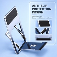 Support de téléphone pliable en ABS, support de bureau télescopique réglable pour iPhone 18 17 16 15 Pro Max S26 Ultra, tablette, diffusion en direct