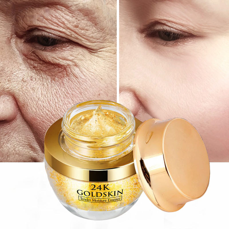 Hàn Quốc Chăm Sóc Da Kem Làm Sáng Collagen Mặt Chống Nhăn Làm Trắng Da Hữu Cơ Mặt 24K Kem Vàng