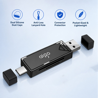 Lecteur de carte SD USB 2.0 double fente Type C OTG, adaptateur de carte mémoire Plug and Play pour téléphone Android, MacBook, caméra embarquée, drone