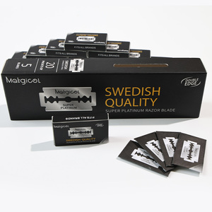 Rasoi di Sicurezza Monouso in Acciaio Inossidabile Originali del Produttore Svedese, Lame a Doppio Taglio per la Cura della Pelle e della Barba - Product Image 1