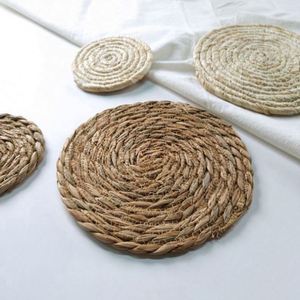Juego de Manteles Individuales de Fibra de Bambú Ecológicos Tejidos, Manteles Personalizados Resistentes al Calor y Antideslizantes, Posavasos Personalizados para Bebidas - Product Image 3