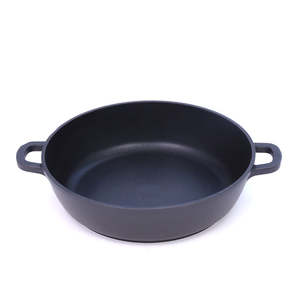 <span class=keywords><strong>Aluminium</strong></span> moulé sous pression 20cm 24cm 28cm 32cm Revêtement <span class=keywords><strong>en</strong></span> granit Wok Pot Casserole peu profonde - Product Image 2