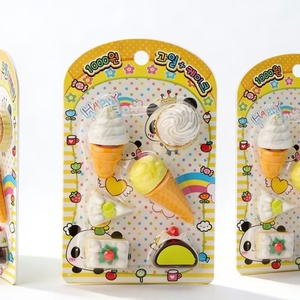 Útiles Escolares de Moda, Goma de Borrar de TPR/PVC Suave con Forma de Postre, Personajes de Comida, Papelería Escolar Kawaii para Niños, Lápiz de Goma Creativo y Bonito - Product Image 6