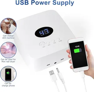 Lampe de séchage pour ongles LED sans fil rechargeable 54W, lumière UV professionnelle pour le séchage du vernis à ongles en gel - Product Image 3