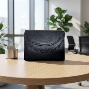 Wriza Genuine Leather Long <b>Wallet</b> for Women <b>RFID</b> <b>Blocking</b> Large Capacity Cowhide Clutch Purse with Envelope Flap and Card Slots - Product Image 4