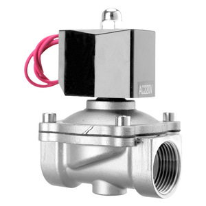Vanne solénoïde en acier inoxydable 220V 1/2 pouce pour le contrôle de l'eau, fonctionnement électrique à température normale - Product Image 4